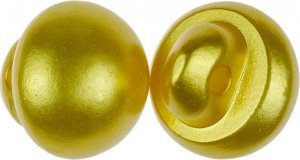 Knoflík pecka - balení po 10ks - prům.10 mm - žlutá perleťová