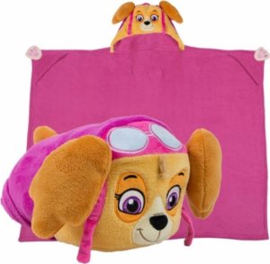 Carbotex Dětská deka s kapucí Paw Patrol Sky - fialová