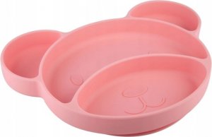 Canpol babies Silikonový talířek s přísavkou 500 ml - růžový