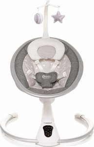 4 BABY Lehátko/houpačka pro kojence Grace 360°- šedá