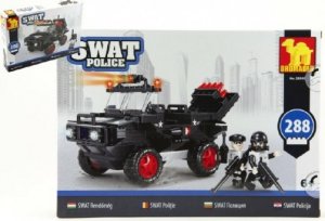Stavebnice SWAT Policie Auto 288ks plast