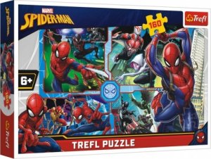 Puzzle Spiderman zachraňuje Disney koláž 41x27,5cm 160 dílků