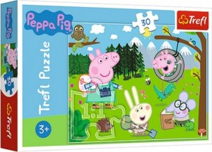 Puzzle Prasátko Peppa/Peppa Pig Výlet do lesa 27x20cm 30 dílků