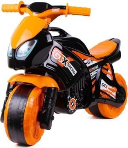 Odrážedlo motorka oranžovo-černá plast 24m+