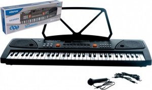 Pianko/Varhany velké plast 61 kláves 63x20cm s mikrofonem a USB na nabíjecí baterie Li-ion