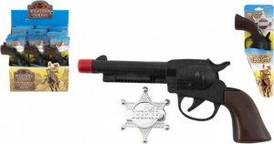 Pistole/Kolt klapací + šerifská hvězda kovboj plast 20cm