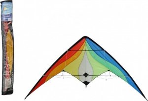 Drak létající nylon 160x80cm barevný