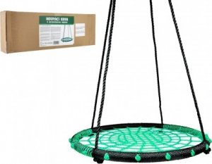 Houpací kruh zelený 100 cm provazový výplet