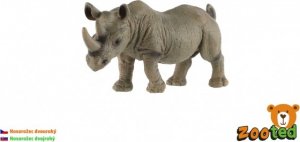 Nosorožec dvourohý zooted plast 14cm