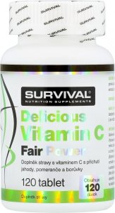 Výprodej • Delicious Vitamin C Fair Power, 120 tbl, (dop. spotř. 30. 11. 2023)
