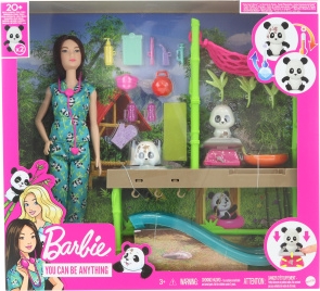 Barbie Záchrana pandy herní set HKT77