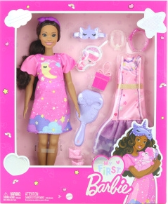 Barbie Moje první Barbie panenka den a noc-růžová HMM67