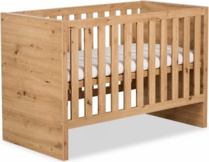 KLUPS Dětská postel AMELIE dub 120x60cm + bariéra