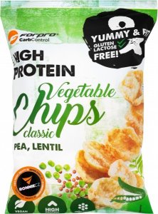 Proteinové zeleninové chipsy ForPro - 50 g, cibule a smetana
