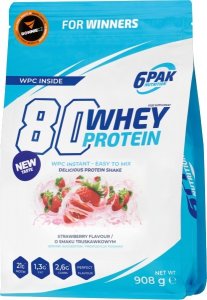 Whey Protein 80 - 908 g, bílá čoko - jahoda