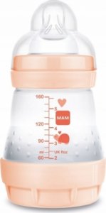 Antikoliková lahvička MAM Perfect Start, Zvířátka, 160 ml, meruňková