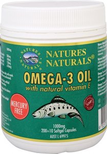 Omega-3 1000 mg rybí olej 200 + 10 kapslí