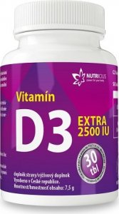 Vitamín D3 EXTRA 2500 IU 30 tablet