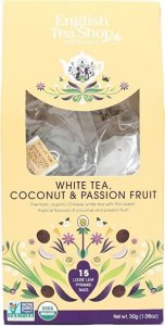 Bílý čaj s kokosem a passion fruit 15 pyramidek sypaného čaje