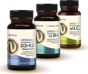 Liposomal C + B12 + D3/K2 3 x 30 kapslí
