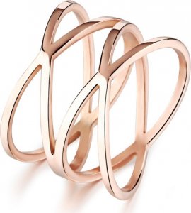 Romantický bronzový prsten z oceli KRS-275, 50 mm