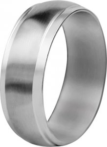Ocelový prsten, 57 mm