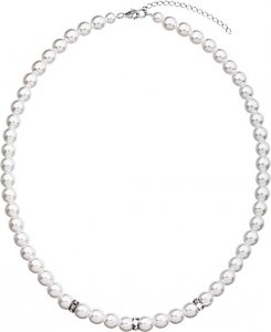 Perlový náhrdelník 32012.1 bílá