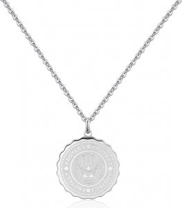 Ocelový náhrdelník Protect Coin SKY03