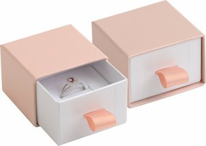 Pudrově růžová dárková krabička na šperky DE-3/A5/A1