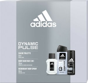Dynamic Pulse - toaletní voda s rozprašovačem 50 ml + deodorant ve spreji 150 ml + sprchový gel 250 ml