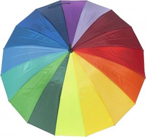 Holový deštník London Rainbow 74130R
