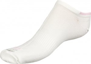 Ponožky kotníkové BAMBUS - 39-42 - bílá, růžová