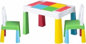 Sada nábytku pro děti - stoleček a 2 židličky, Tega Baby - multicolor