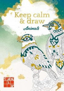 Keep calm & draw - Animals (antistresové omalovánky)
