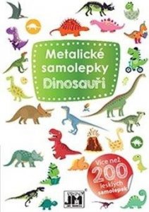 Metalické samolepky Dinosauři