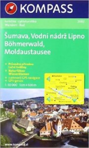 Šumava, Vodní nádrž Lipno, Böhmerwald, Moldaustausee 1:50 000 / turistická mapa KOMPASS 2082