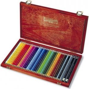 Koh-i-noor pastelky umělecké POLYCOLOR kreslířská sada 36 ks v dřevěné krabičce