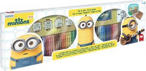 Razítka minions, felt-tip pens box