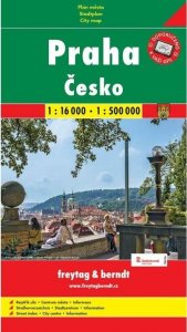 Praha + Česko mapy (1:16 000, 1:500 000)