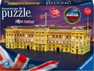 Puzzle noční edice 3D - Buckinghamský palác 216 dílků