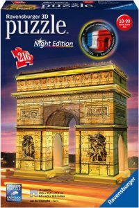 Puzzle noční edice 3D - Vítězný oblouk 216 dílků
