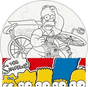 The Simpsons: Vymaluj si kruh/Mini puzzle