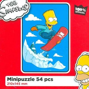 The Simpsons: Bart na snowboardu/Mini puzzle
