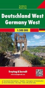 AK 0223 Západní Německo 1:500 000 / automapa + mapa volného času