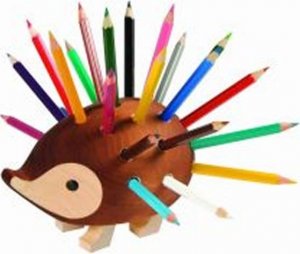 Koh-i-noor ježek malý dřevěný s pastelkami