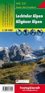 WK 351 Lechtalské Alpy, Allgäuské Alpy 1:50 000 / turistická mapa