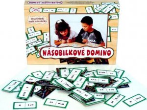 Násobilkové domino - společenská hra 60 ks v krabici