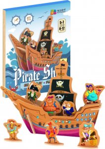 Dřevěné 3D puzzle - Pirátská loď