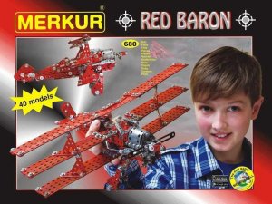 Merkur Red Baron 680 dílů, 40 modelů