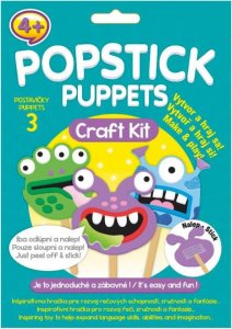Kreativni sada Popstick puppets - Monstra